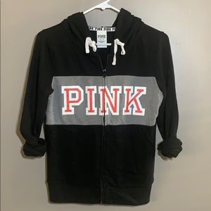Pink zip up hoodie